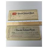 1899 and 1915 Checks The Lincoln National Bank