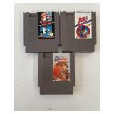 NINTENDO NES GAMES, LOT OF 3