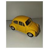 VW BUG MINI CAR, YELLOW, HOOD OPENS