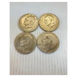 4 LARGE IKE DOLLARS