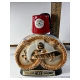 Jim Bean Rajah Shriners Pretzel Bowl Decanter
