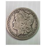 1892 O Morgan Silver Dollar