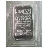 Johnson 10oz Silver Bar Matthey