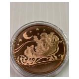 Santa Claus 1oz Copper Round-Great Gift