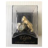Elgin Collectable Cat Mini Clock.