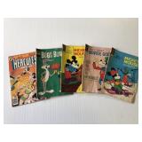 5 Vintage Cartoon Comics 1960s