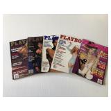 5 1990s Playboy Magazines