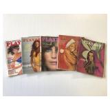 5 Vintage Playboy Magazines