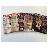 5 Vintage Playboy Magazines
