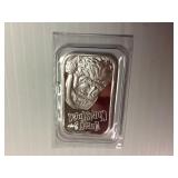 .999Fine Silver 1 troy oz 2017 Santa Bar