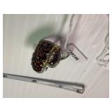 925 Heart Ring with Stones and Arrow