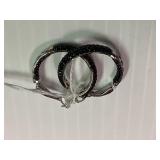 Pair of Hoop Earrings with stones-