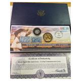 WWII 60th Anniversary VJ Day Stamp and Coin Set