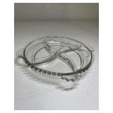 Imperial Candlewick Divided Glass Dish