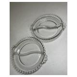 Candlewick Divided Glass dishes by Imperial