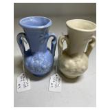 Pair of Vintage Art Pottery Vases USA McCoy Bud Va