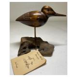 Jeb Stewart Hand Curved Wood Sandpiper Shore Bird