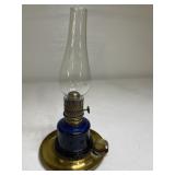 Little Duchess Cobalt Blue Oil Lamp Vintage Miniat