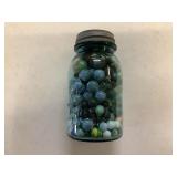 Quart Bar Jar of Marbles
