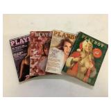 4 Playboy magazines