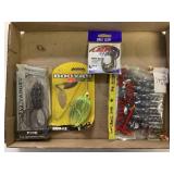 lot of fishing-lures, bait, hooks