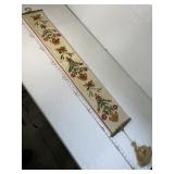 Wall hanging w/ heavy Brass ends