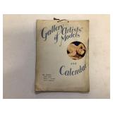 Gallery of Artists Models and calendar 1945