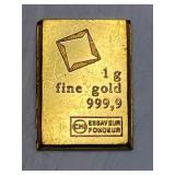 999 Fine Gold Bar-1Gram