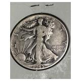 1945 Walking Liberty Silver Half Dollar