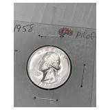 1958 Proof Washington Quarter