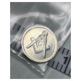 Masonic 1 Gram Silver Round