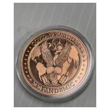 Covid 19 Survivors 1 ounce copper round