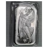 Silvertowne Retro Eagle 1 ounce silver bar