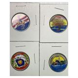Colorized State Quarters Lot of 4