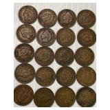 Indian Head Cents Lot of 20
