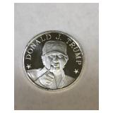 Donald Trump .999 Silver Prooflike finishes.1tr oz