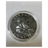1962 BU Proof Franklin Silver Half Dollar Great Mi