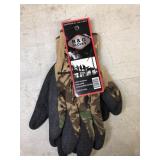 Camo Gloves w/hand Grip Features-Large New