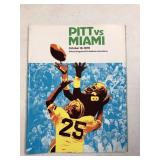 Pitt Vs.Miami 1976 Program