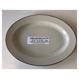 Large Serving Platter  14 1/2" By 10 3/4" Ivory