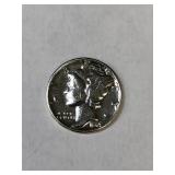 1945 Mercury Dime! Great Reverse Detail Lines!