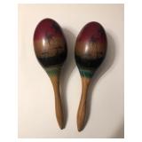 Vintage Made in Mexico Maracas