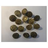 Lot of 15 Antique US Marines Button