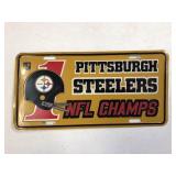 Vintage Pittsburgh Steelers License Plate