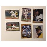Lot of 6 Rickey Henderson Baseball Cards