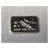 .999 Fine Silver Bar! SR-71 Jet 1g
