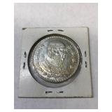 AU Silver Un Peso!  Mexican Silver Dollar!