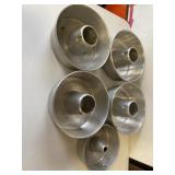 5 Medium & small Bunt Cake Pans