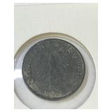 1942 German 10 Pfernig Coin WWII