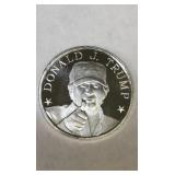 1/10 ounce Silver 999 fine Donald Trump